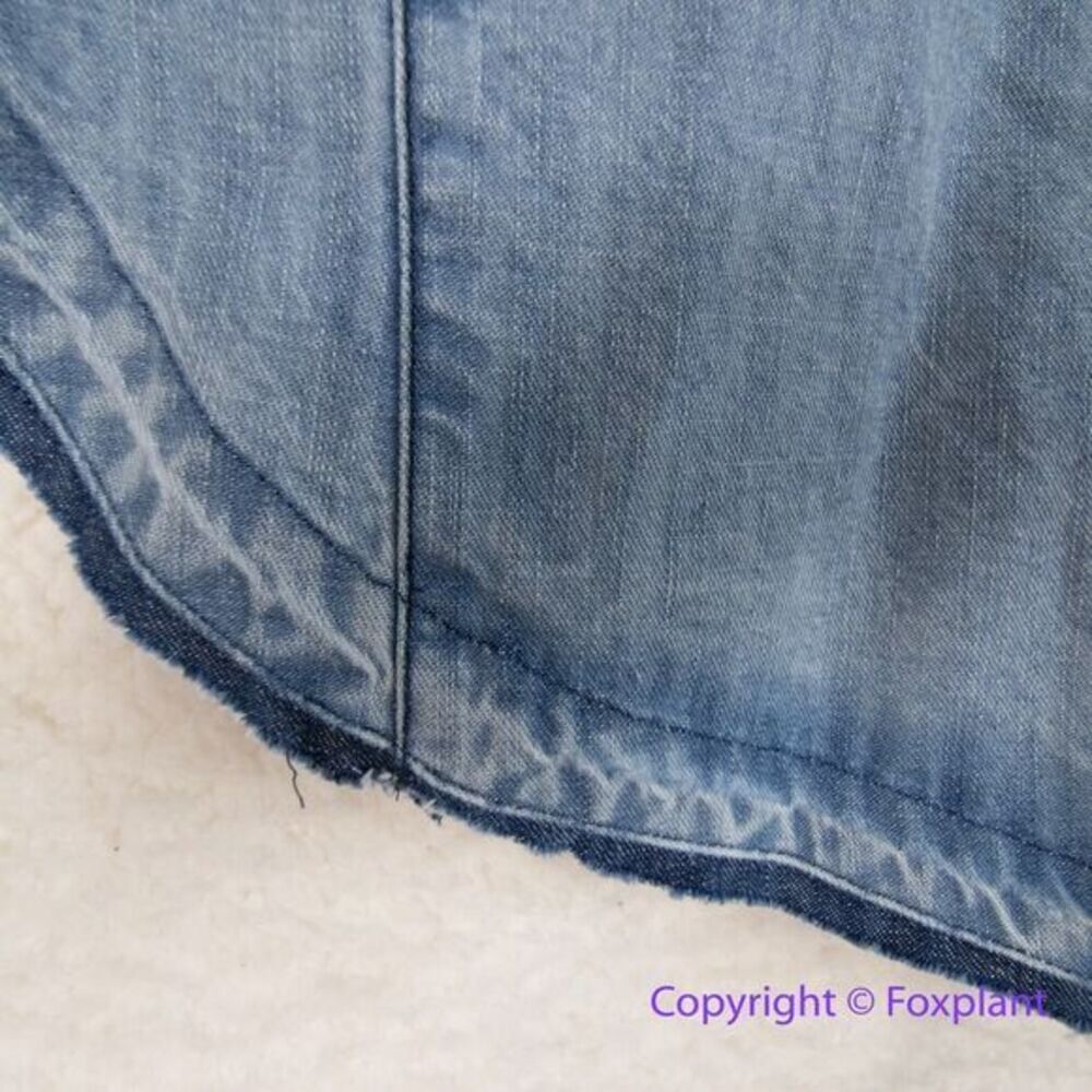New! FREE PEOPLE Isabella Denim Tunic Dress Faded Vintage, size L - Picture 9 of 16